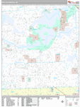 West Bloomfield Wall Map Premium Style